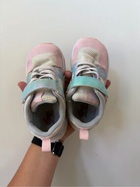 See Kai Run Pastel Pink & Mint Light-Up Sneakers